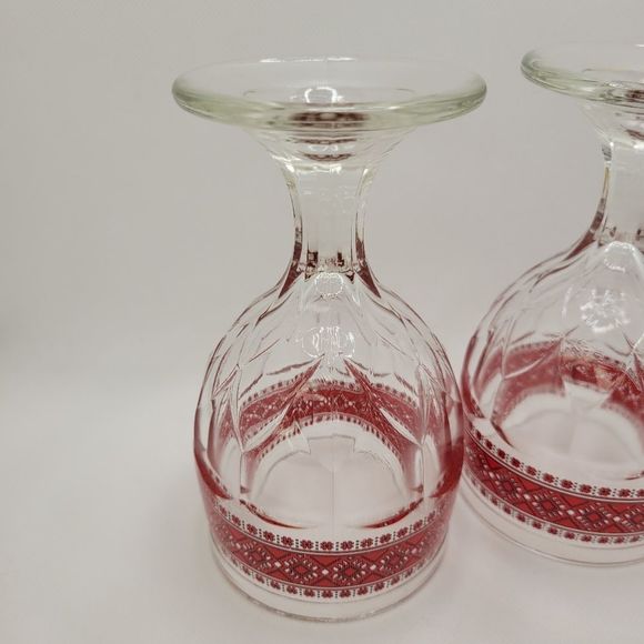 Kings Crown Vintage Ukrainian Wine Goblets Set of 2 Glasses - Picture 9 of 15